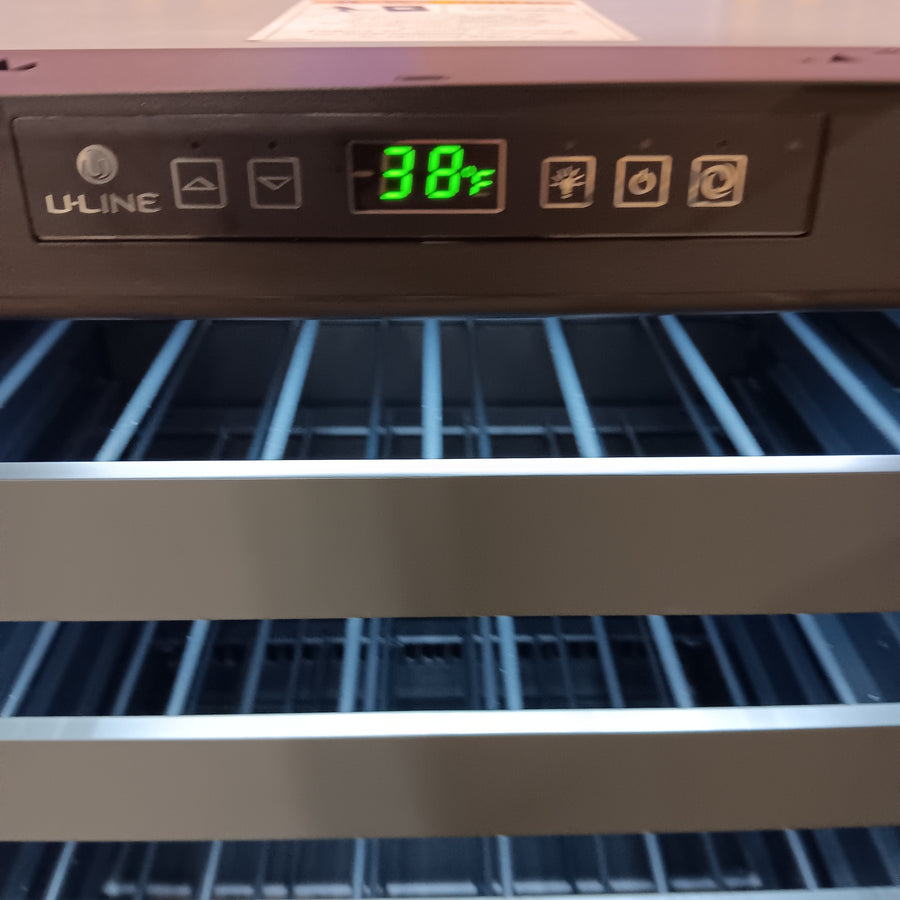 U-Line 24 Inch Built-In Wine Storage with Convection Cooling System, Rubber-Mounted Compressor, Digital Touch Pad Control, Undercounter Fit, 43 Bottle Capacity, 4.7 cu. ft. Capacity U-2224WCS-13A - Scratch & Dent (Minor)