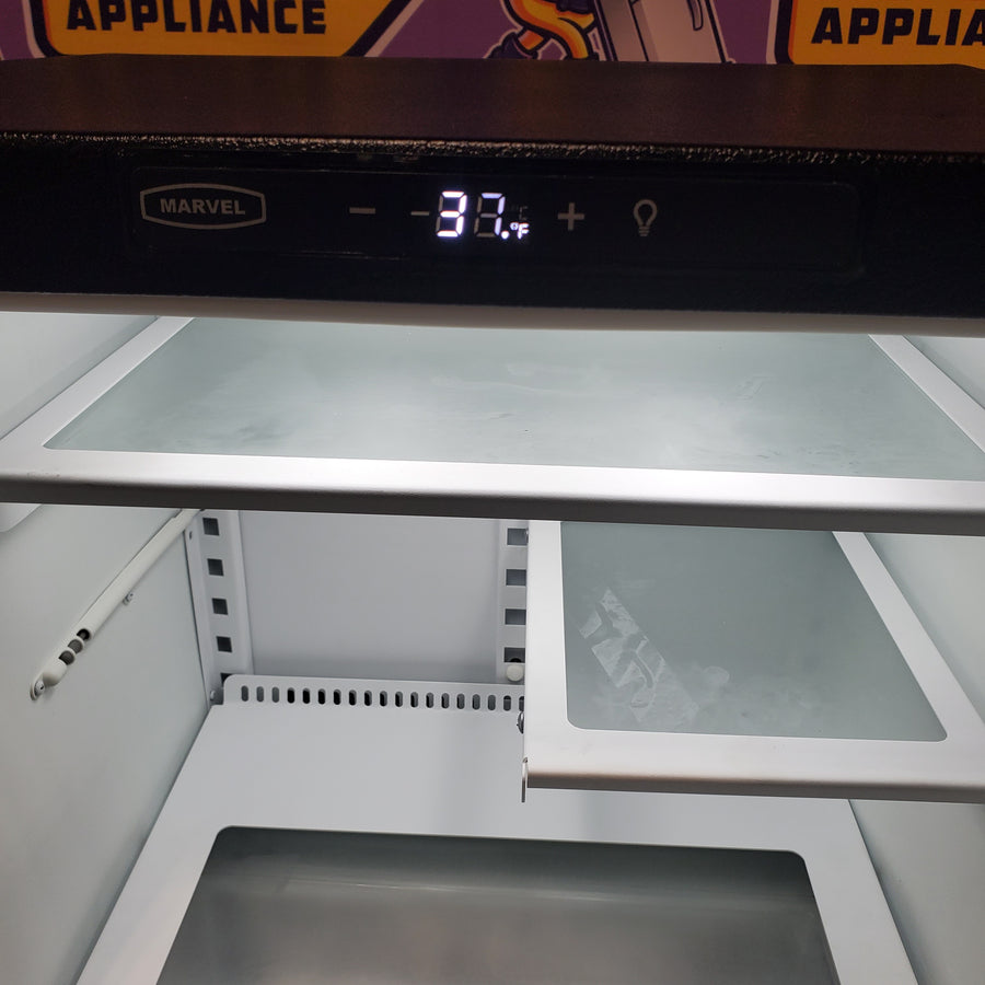 Marvel 24 Inch Built-In All Refrigerator with 4.6 Cu. Ft. Capacity, 3 Shelves, Tall Item Storage, MaxStore Clear Bin, Dynamic Cooling Technology, and Sabbath Mode MARE224-IS41A - Scratch & Dent (Moderate)