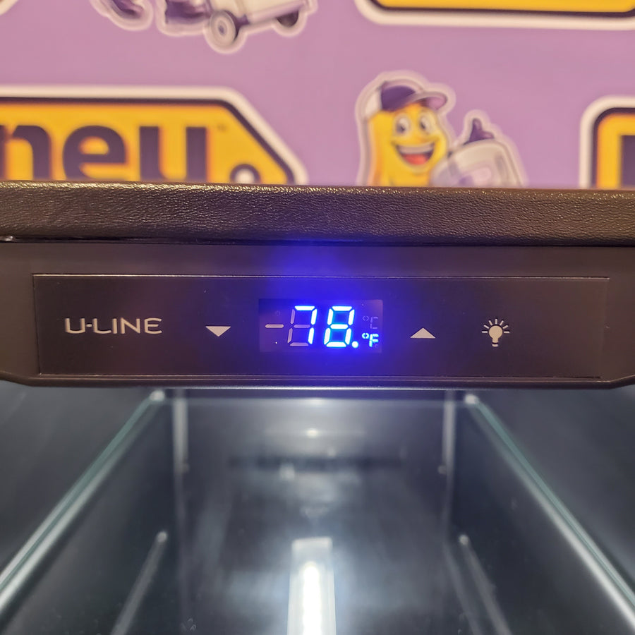 U-Line 1 Class 3.1 cu ft Mini Fridge in Black UHRE115-BS01A - Scratch & Dent (Minor)