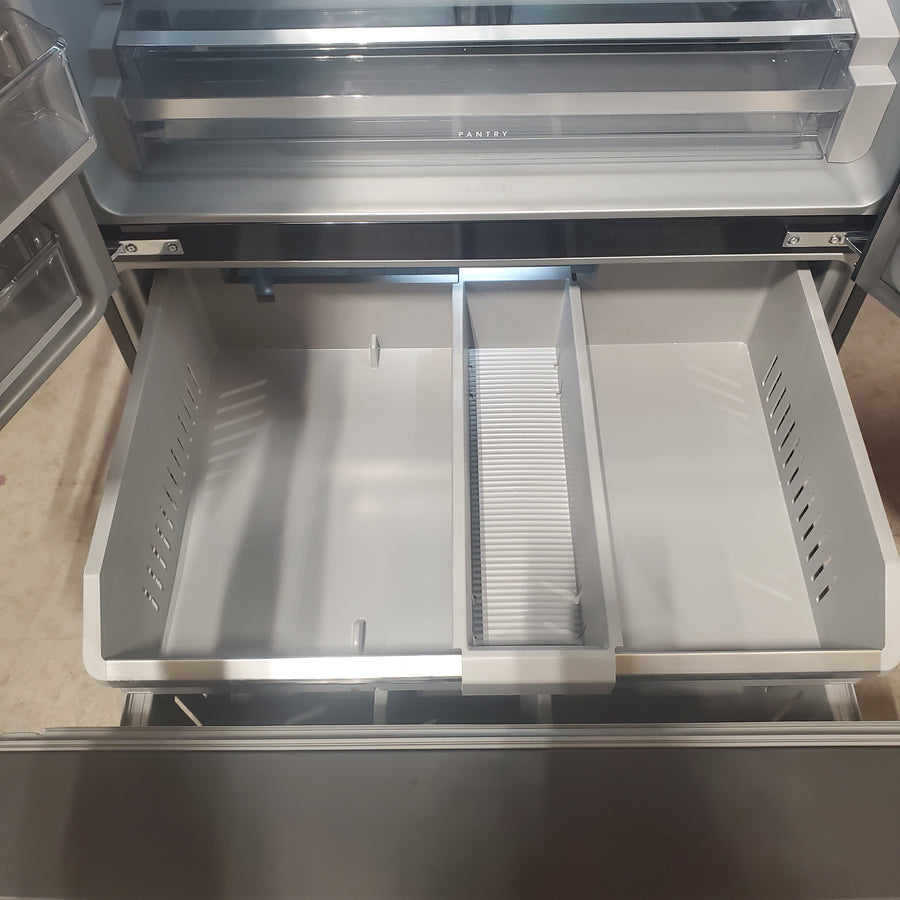 KitchenAid 30 cu. ft. French Door Refrigerator with Exterior Water and Ice in Juniper KRFF436SJP - Scratch & Dent (Minor)