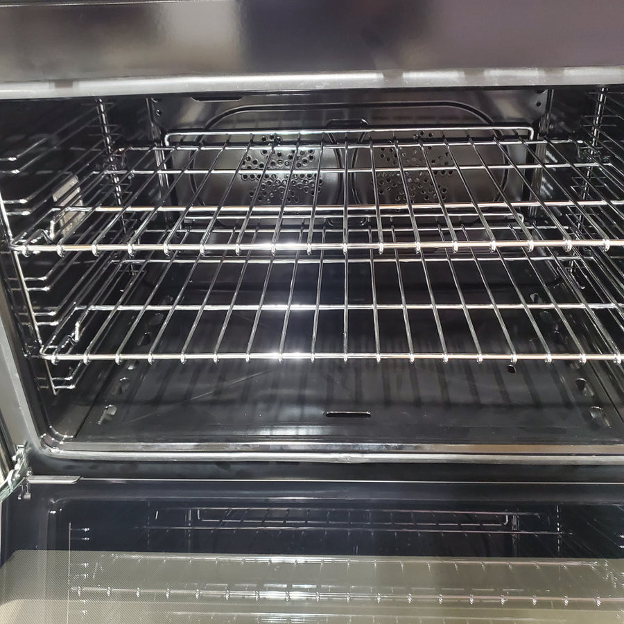 Bertazzoni 36 Inch Freestanding Gas Range with 6 Sealed Burners, European Convection Oven, Elegant Temperature Gauge, and 19000 BTU Power Burner MAS366BCFGMXT - Scratch & Dent (Minor)