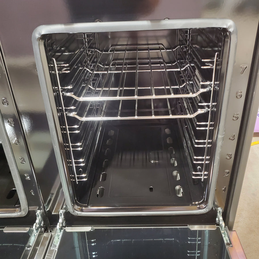 Bertazzoni 48 Inch Freestanding Gas Range with 6 Sealed Burners, Integrated Electric Griddle, 7.1 cu. ft. Total Oven Capacity, and Double Oven MAS486GGASNEV - Open Box