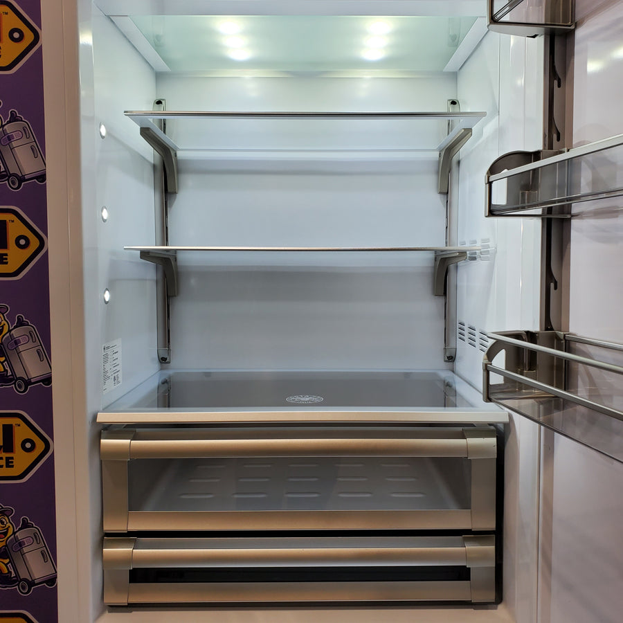 Bertazzoni Built-In Bottom Freezer Refrigerator with 19.6 Cu. Ft. Total Capacity, Touch-Controls, Lateral Airflow System, and Ice Maker REF36BMBIXRT - Scratch & Dent (Minor)