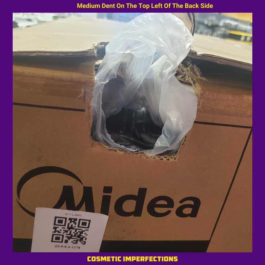 Midea Garage Ready 18 Cu. Ft. Top Freezer Refrigerator with Gallon Sized Door Bins, Ice Maker Ready, and LED Lighting 225521178 - MRT18D3BBB