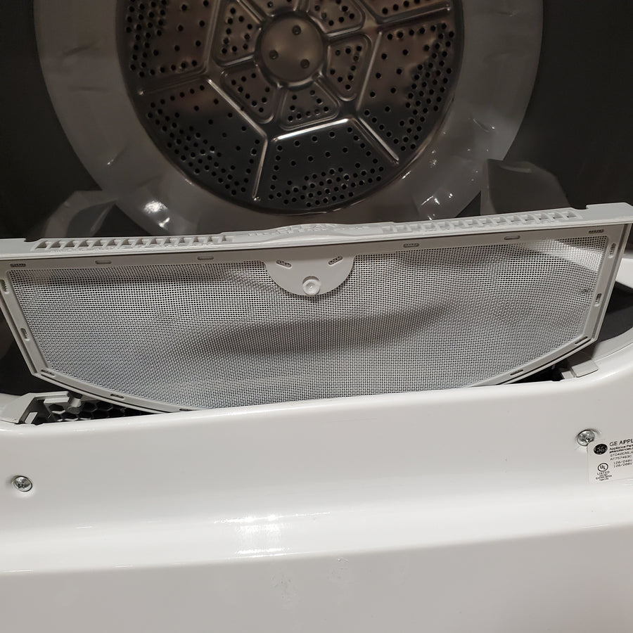 GE White Electric 7.2 Cu. Ft. Dryer with Aluminized Alloy Drum GTD42EASJWW - Certified Refurbished