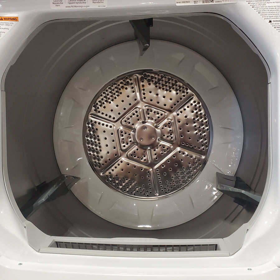 GE 3.8 cu. ft. Washer 5.9 cu. ft. Long Vent Electric Dryer Combo in White GUV27ESSMWW - Certified Refurbished