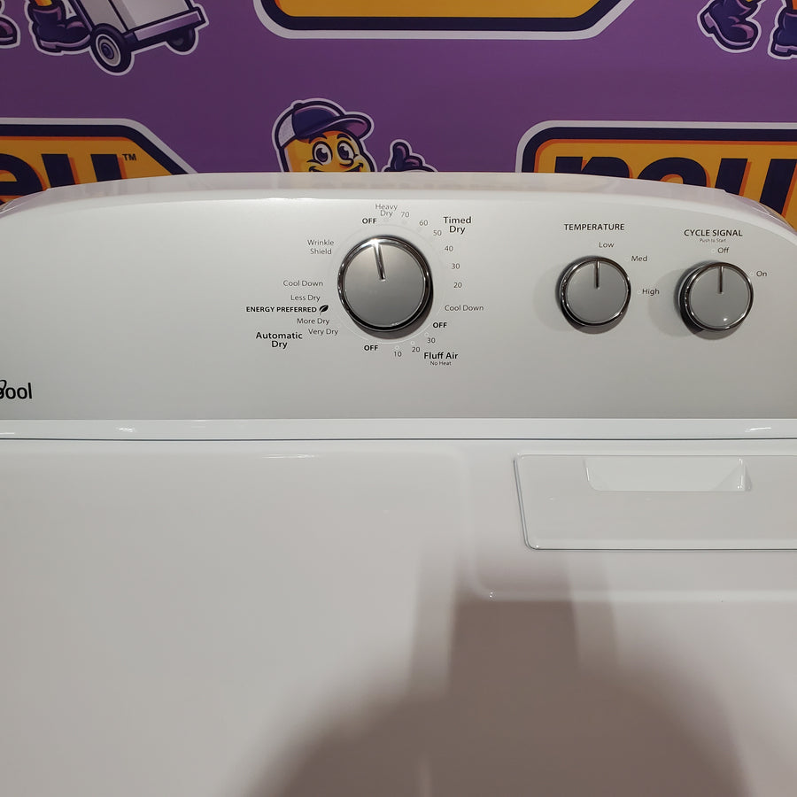 Whirlpool White Electric Extra Large 7.0 Cu. Ft. Dryer with Wrinkle Shield 22142781 - WED4815EW - Open Box