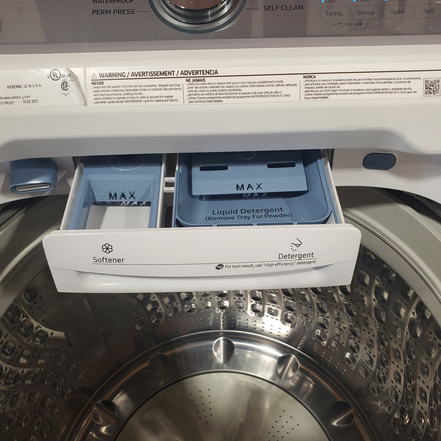 Samsung ENERGY STAR 5.0 cu. ft. Top Load Washing Machine with Active Water Jet WA50R5200AW - Certified Refurbished