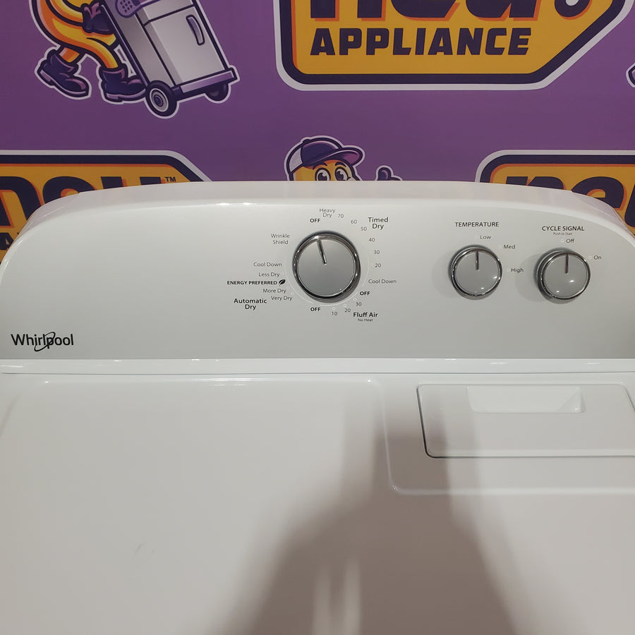 Whirlpool White Electric Extra Large 7.0 Cu. Ft. Dryer with Wrinkle Shield WED4815EW - Open Box