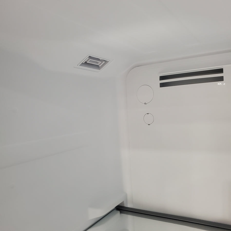 Midea 18 Cu. Ft. Stainless Garage Ready Top Freezer Refrigerator in Stainless Steel MRT18D3BST - Scratch & Dent (Minor)