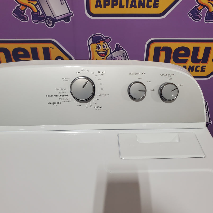 Whirlpool White Electric Extra Large 7.0 Cu. Ft. Dryer with Wrinkle Shield WED4815EW - Scratch & Dent (Minor)