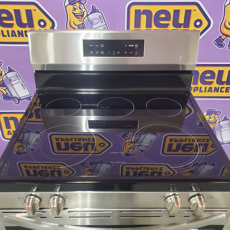 Frigidaire Electric Range with EvenTemp and Steam Clean in Stainless Steel FCRE3062AS - Scratch & Dent (Minor)