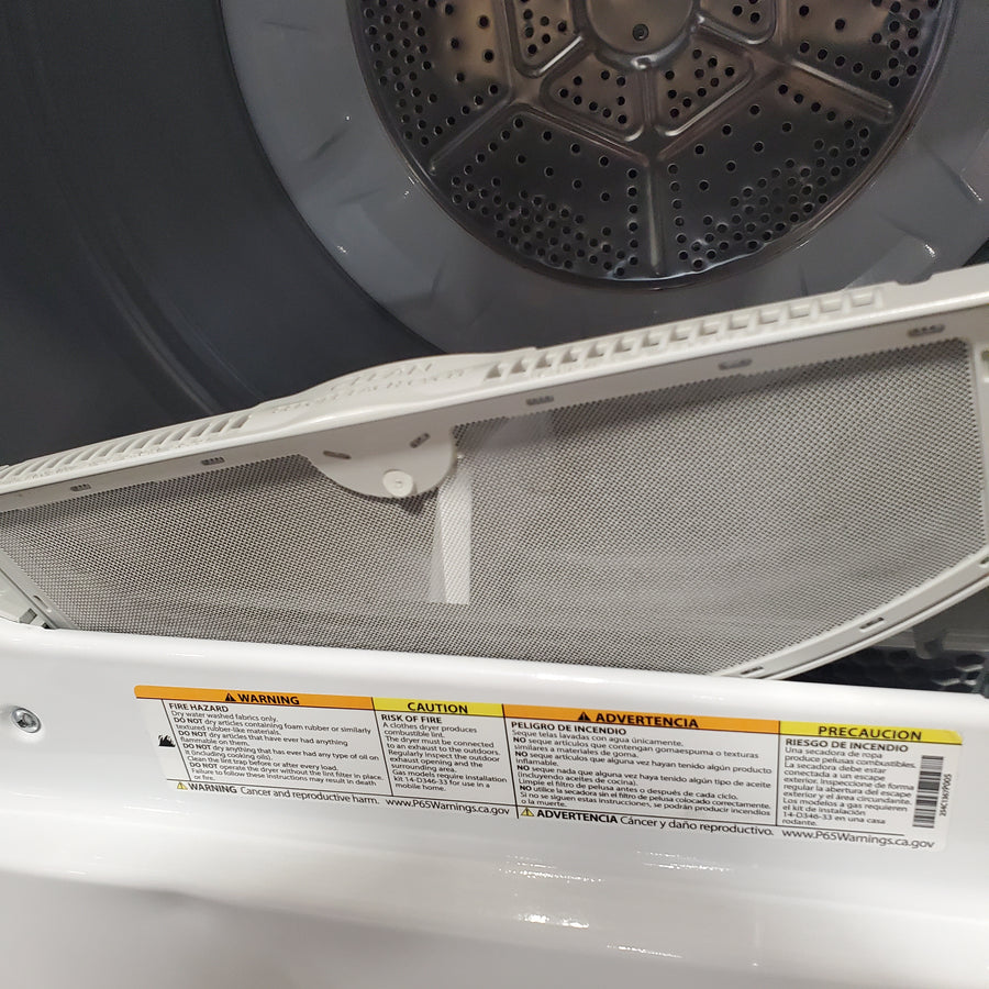 GE® 4.2 cu. ft. Capacity Washer with Stainless Steel Basket GTW335ASNWW - Certified Refurbished and GE 6.2 cu. ft. Capacity Electric Dryer with Up To 120 ft. Venting and Shallow Depth GTD33EASKWW - Certified Refurbished