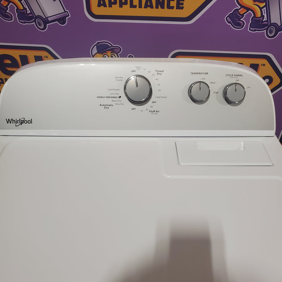 Whirlpool White Electric Extra Large 7.0 Cu. Ft. Dryer with Wrinkle Shield 22421746 - WED4815EW - Scratch & Dent (Minor)