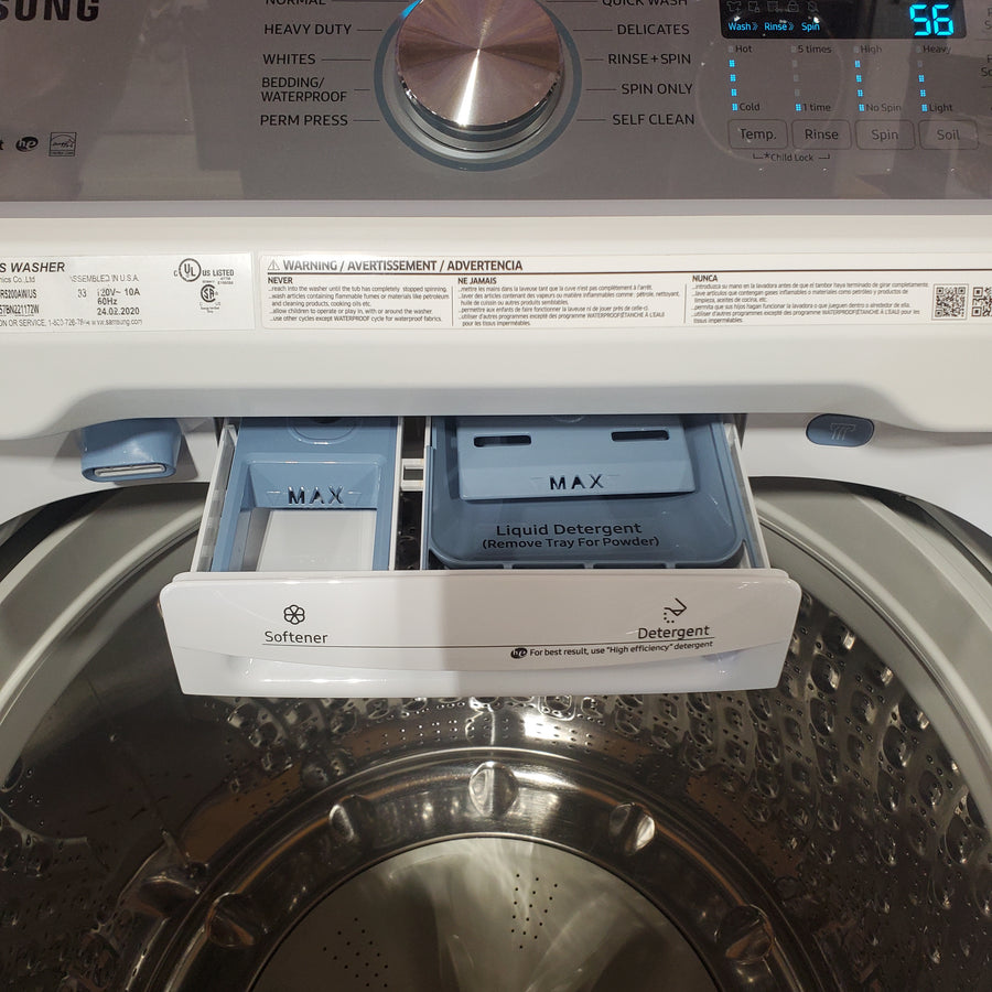Samsung ENERGY STAR 5.0 cu. ft. Top Load Washing Machine with Active Water Jet WA50R5200AW - Certified Refurbished