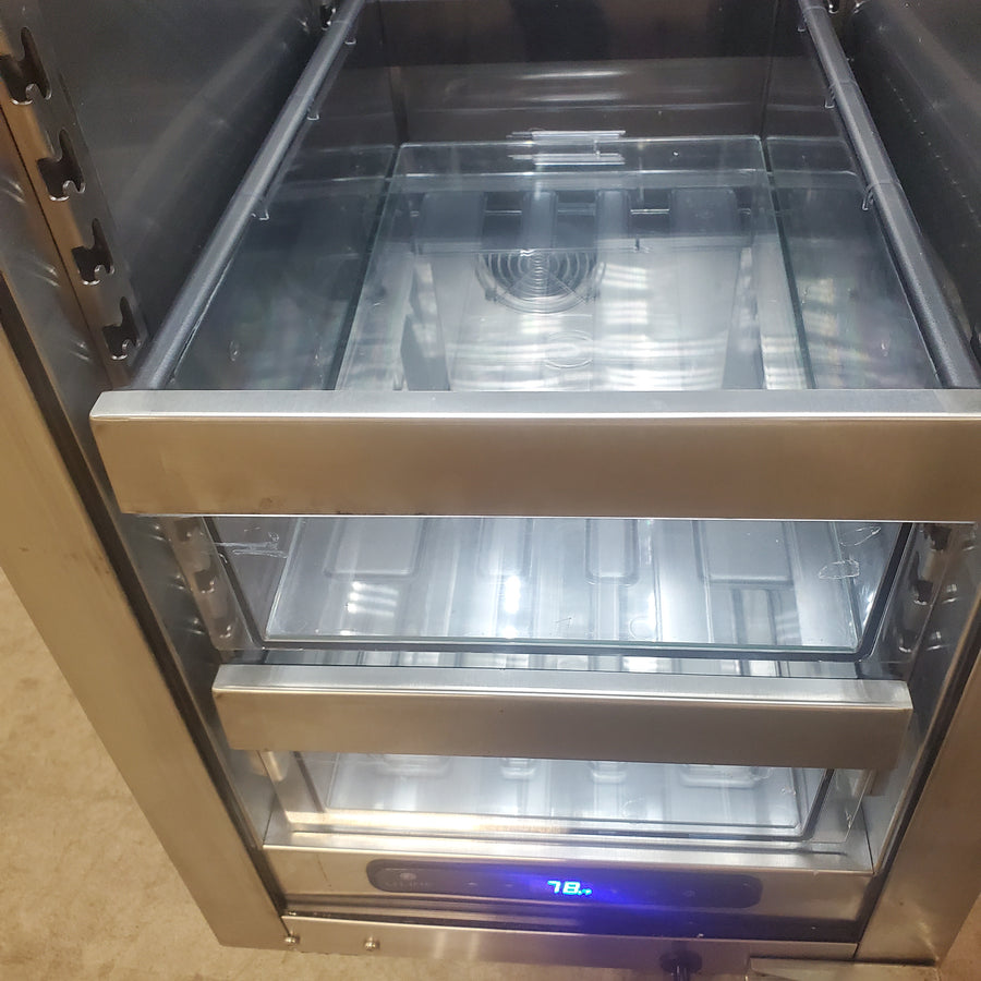 U-Line 5 Class 72-Can Beverage Cooler in Stainless Steel UHRE515-SG01A - Scratch & Dent (Moderate)
