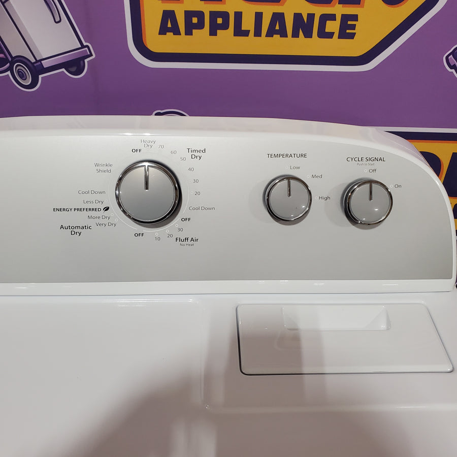 Whirlpool White Electric Extra Large 7.0 Cu. Ft. Dryer with Wrinkle Shield WED4815EW - Scratch & Dent (Minor)