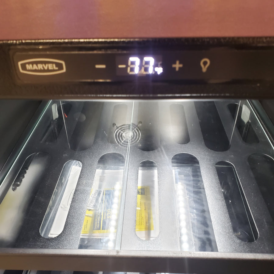 Marvel 24 Inch Built-In Beverage Center with 162 Can and 18 Wine Bottle Capacity, Dynamic Cooling Technology, and Thermal-Efficient Cabinet MLBV224SG01A - Open Box