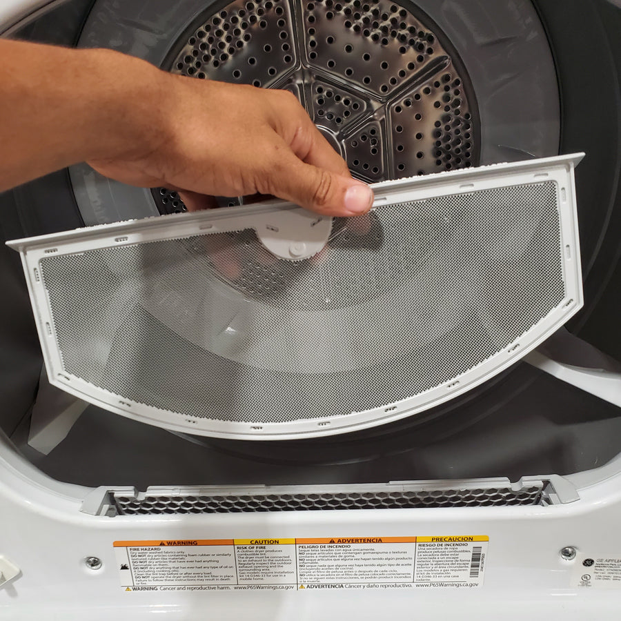 Hotpoint 6.2 cu. ft. Capacity Electric Dryer with Up To 120 ft. Venting and Shallow Depth HTX26EASWWW - Scratch & Dent (Major)