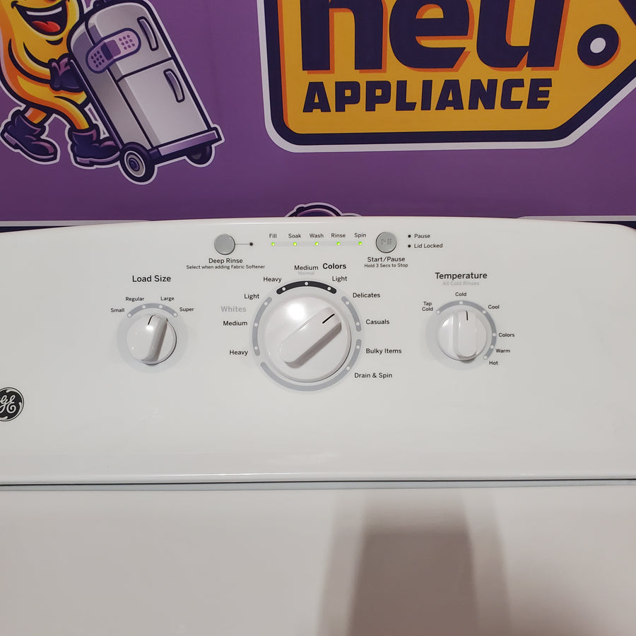 GE 3.8 cu. ft. Capacity Top Load Washer in White GTW220ACKWW - Certified Refurbished