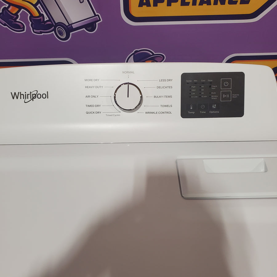 Whirlpool 7.0 cu. ft. Electric Dryer with Adaptive Dry and Wrinkle Shield™ Option WED4307SW - Open Box