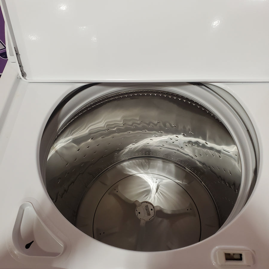 Whirlpool 3.8–3.9 Cu. Ft. Top Load Washer with 2 in 1 Removable Agitator and Soil Level Selection WTW4957PW - Certified Refurbished and Whirlpool 7-cu ft Vented Electric Dryer WED4815EW - Certified Refurbished