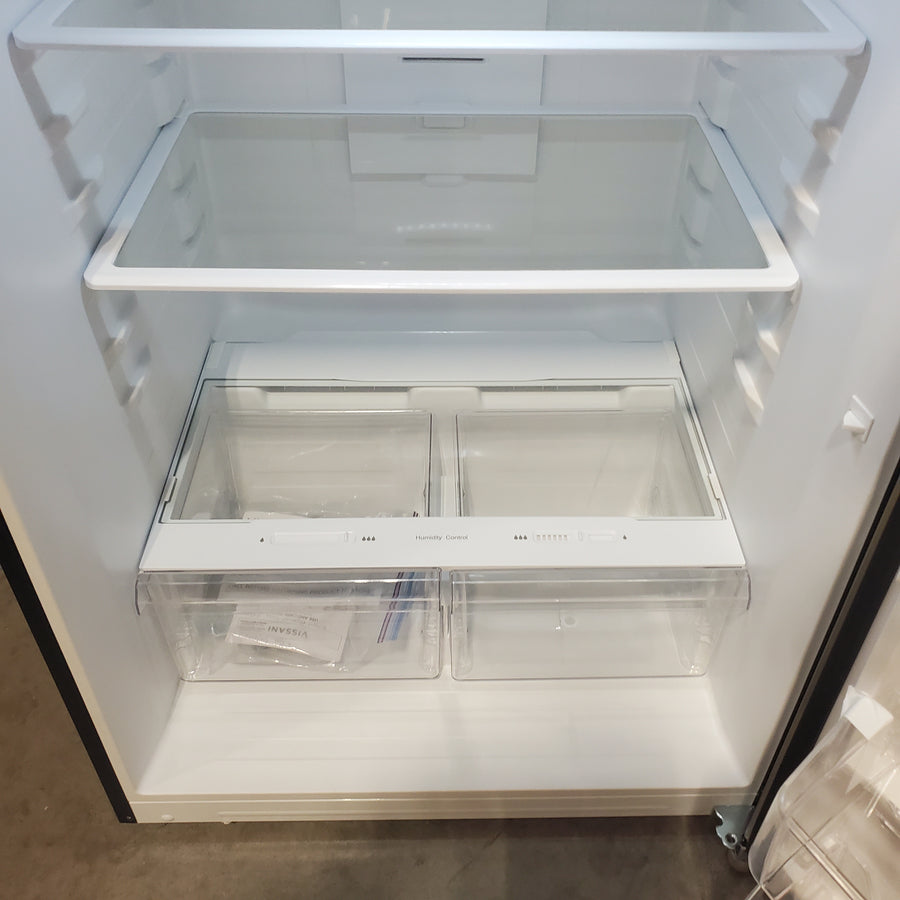Vissani 18.1 cu. ft. Top Freezer Refrigerator in Fingerprint Resistant Stainless Steel Look, Garage Ready MDTF18SSR5 - Scratch & Dent (Major)