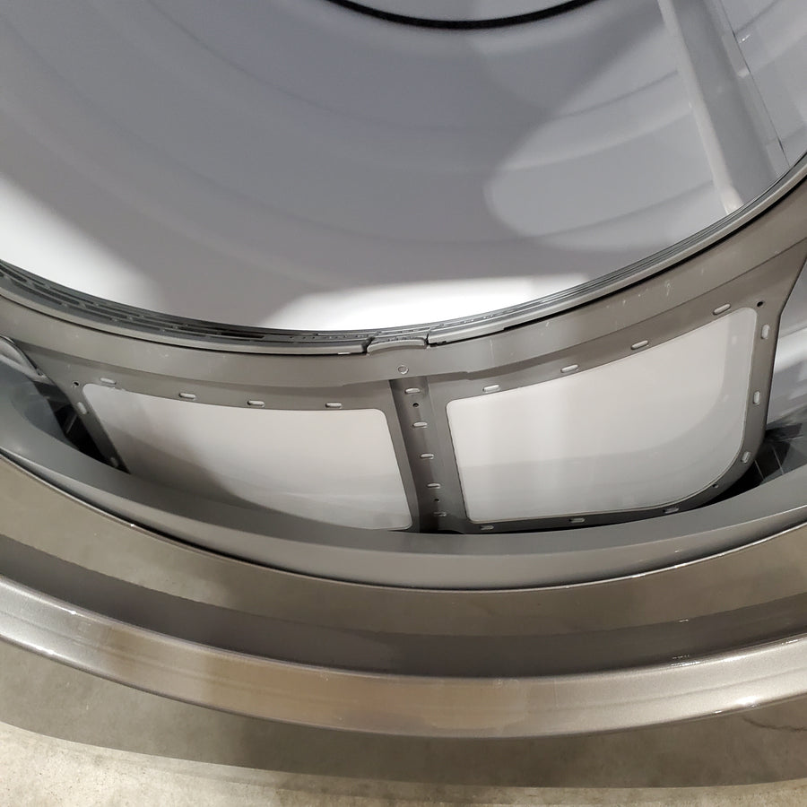 Electrolux 8-cu ft Stackable Vented Electric Dryer with Steam Cycle in Titanium ELFE7437AT - Scratch & Dent (Minor)