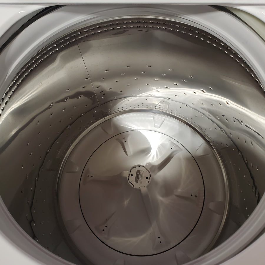 Whirlpool 3.8–3.9 Cu. Ft. Top Load Washer with 2 in 1 Removable Agitator and Soil Level Selection WTW4957PW - Certified Refurbished and Whirlpool 7-cu ft Vented Electric Dryer WED4815EW - Scratch & Dent (Minor)