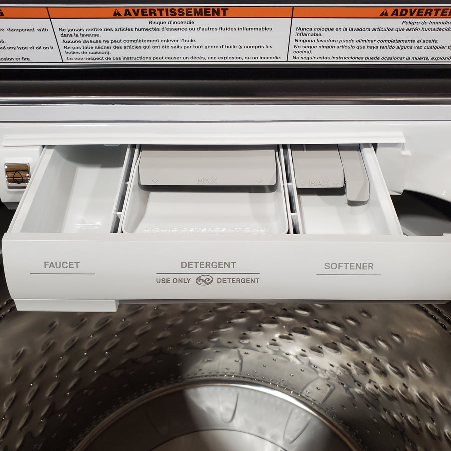 Maytag 5.3 cu. ft. Pet Pro Top Load Washer in White with Impeller, Extra Power and Sanitize Cycle with Oxi 22521689 - MTW7200RW - Scratch & Dent (Minor)