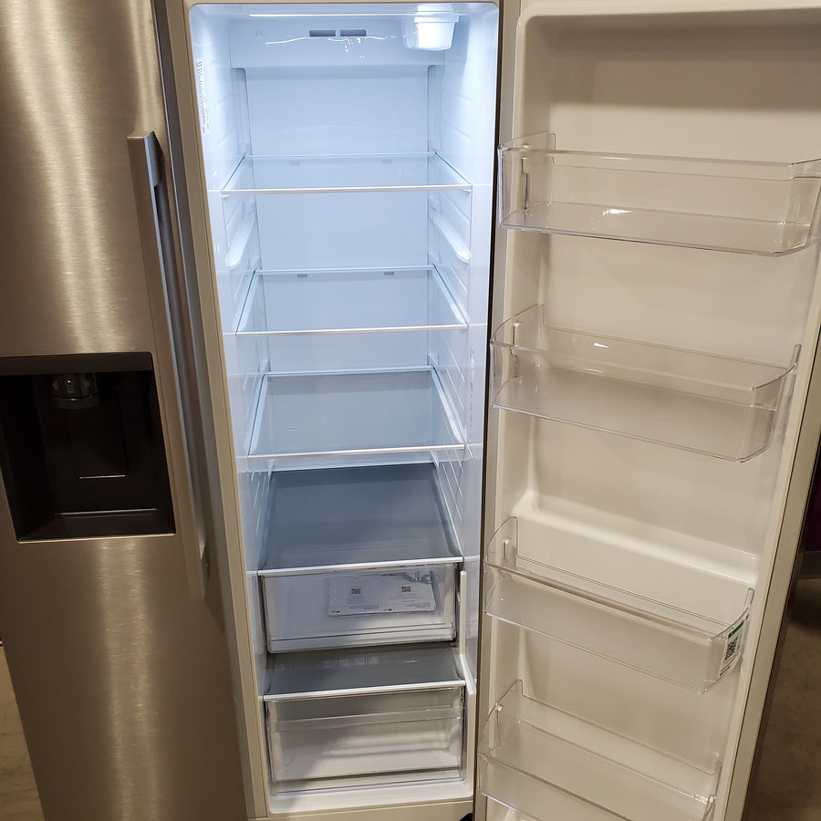 LG 27 cu. ft. Standard-Depth, Side-by-side Refrigerator, with Ice and Water and Bar Handle Design LS27T3230S - Scratch & Dent (Minor)