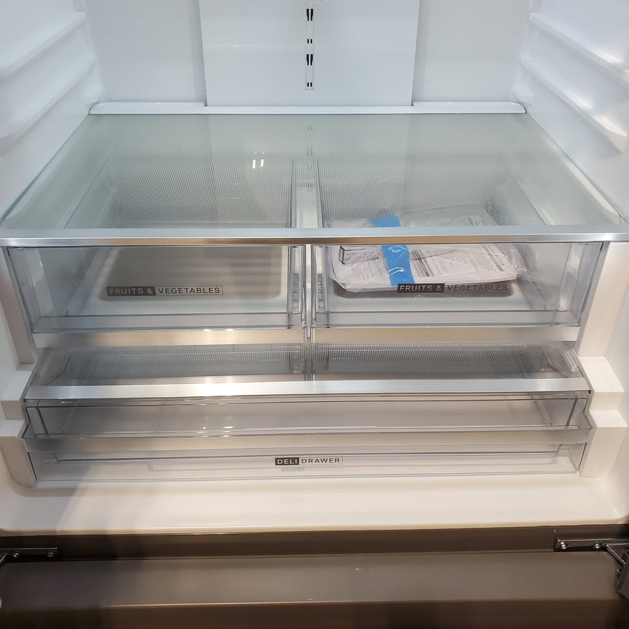 Whirlpool French Door 31 Cu. Ft. Refrigerator with Total Coverage Cooling in Fingerprint Resistant Stainless Steel WRFF3136SZ - Scratch & Dent (Moderate)