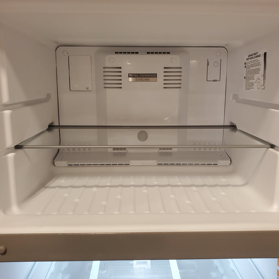 Whirlpool 28 in. 18 cu. ft. Freestanding Top Freezer Refrigerator in Fingerprint-Resistant Stainless with Total Coverage Cooling WRTX5118TZ - Scratch & Dent (Minor)