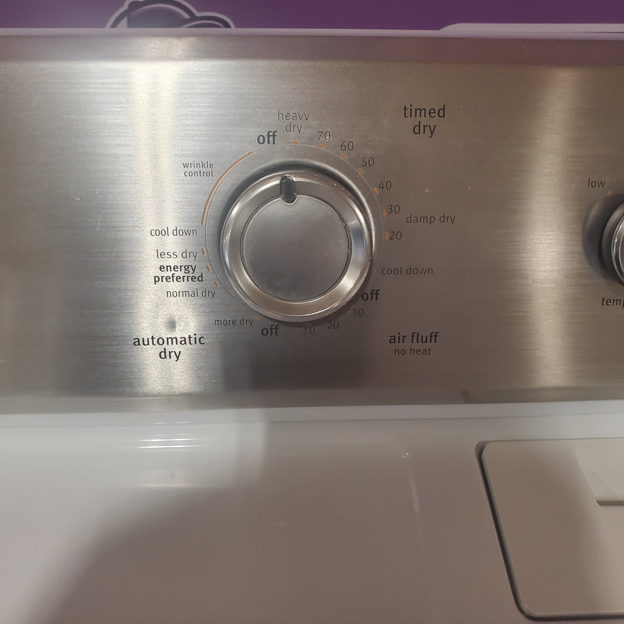 Maytag 29 Inch 7.0 cu. ft. Electric Dryer with 15 Drying Cycles, 4 Temperature Settings, Wrinkle Control Options and Heavy Duty Cycle 05121109 - MEDC215EW - Certified Refurbished