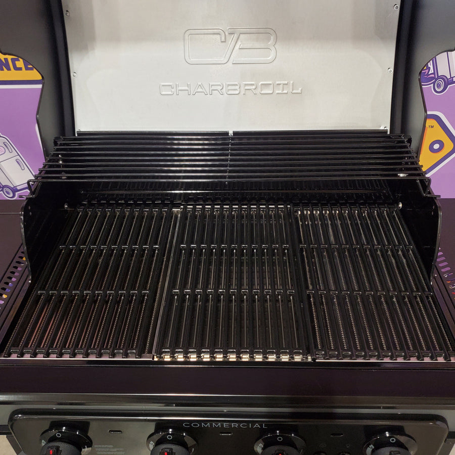 Charbroil Commercial Series Grill and Griddle Combo Grey/Black 4-Burner Infrared Natural Gas/Liquid Propane 463264024 - Open Box