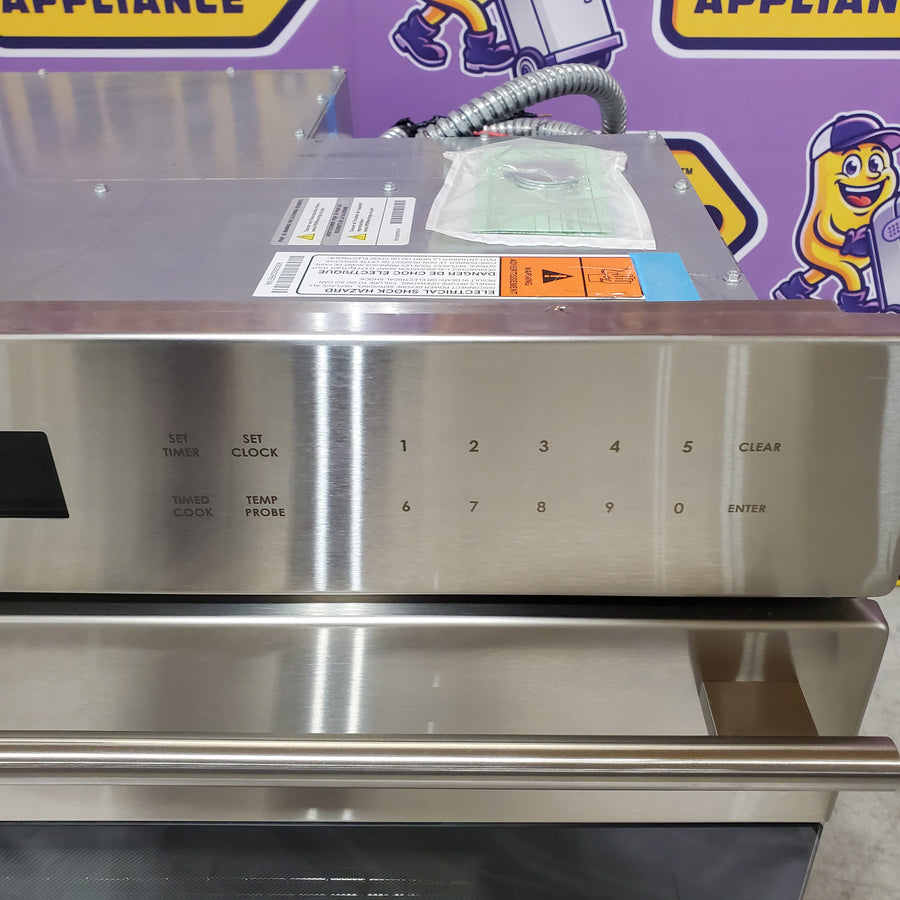 Wolf 30 Inch Single Smart Electric Wall Oven with True Convection, Self-Clean, 10 Cooking Modes, Cobalt Blue Interior, 4.5 cu. ft. Capacity, Star-K Certification and Sabbath SO30TE/S/TH - Open Box