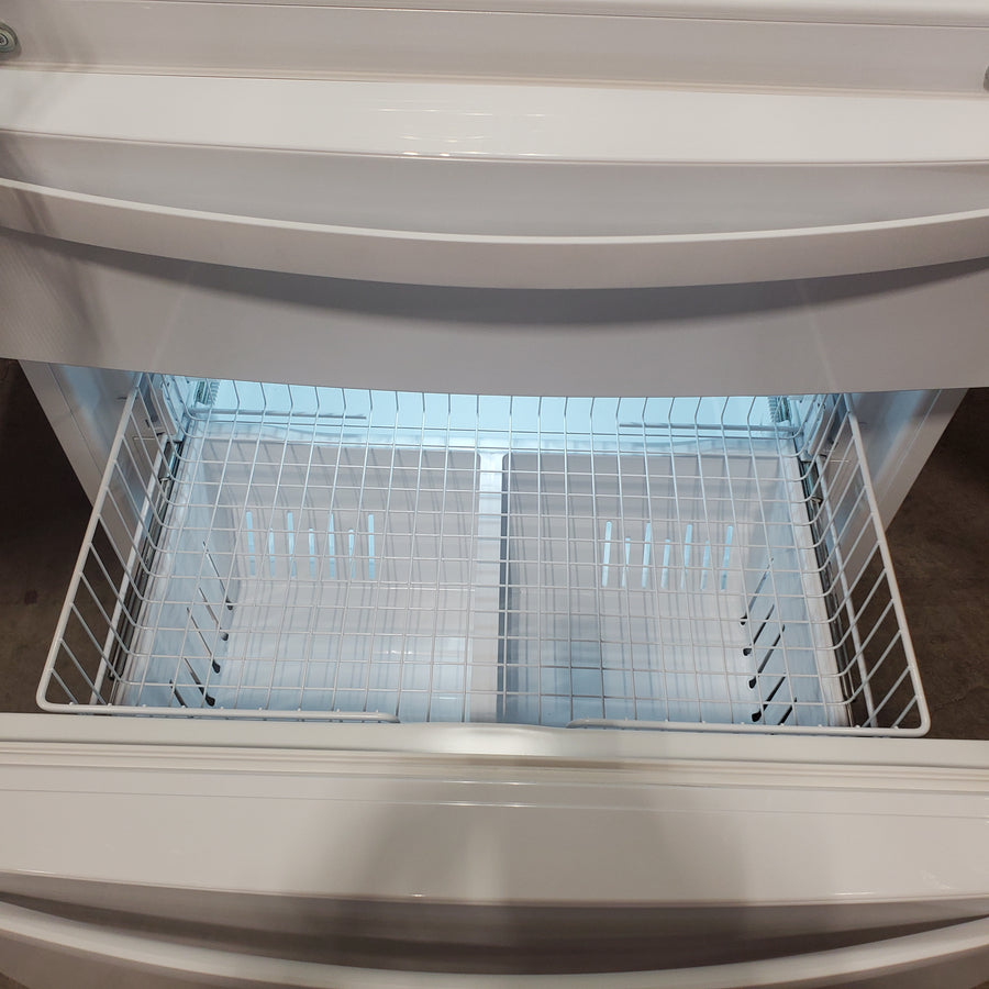 Whirlpool 25 cu. ft. French Door Refrigerator with Two-Tier Freezer Storage in White WRMF3636RW - Scratch & Dent (Minor)