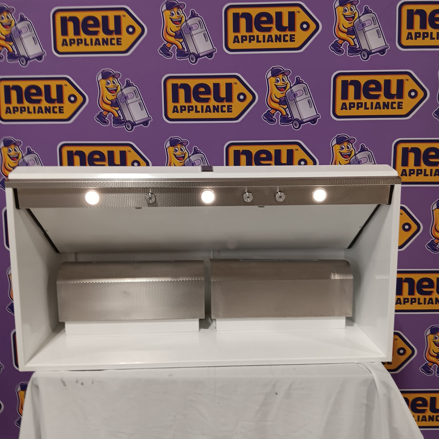 Hestan 48 Inch Pro Canopy Range Hood with CircuFlow Ventilation System™, 1200 CFM Blower, Dishwasher Safe Components, LED Lighting and Marquise™ KVP48WH - Open Box