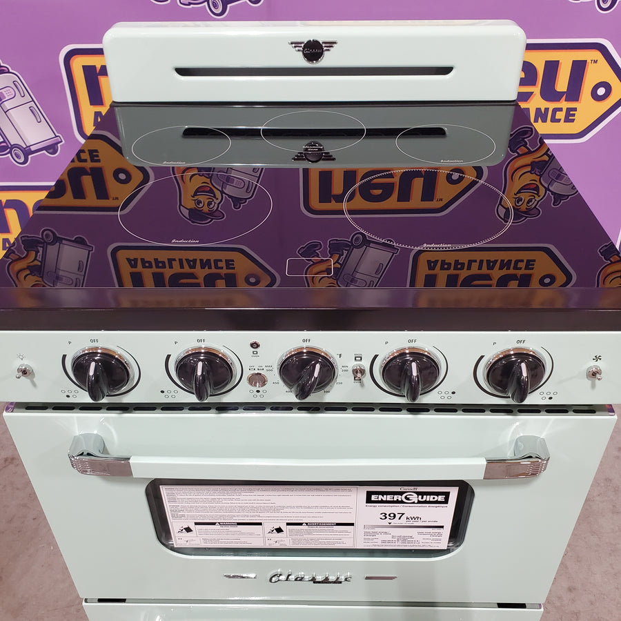 Unique 30' Classic Retro Induction Range Summer Mint Green UNQ30CRICLG - Open Box