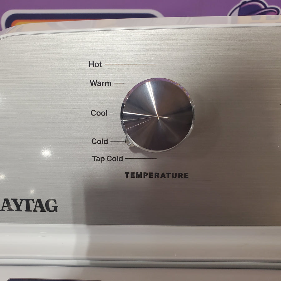 Maytag 4.2 Cu. Ft. Capacity Top Load Washer in White MTW4205SW - Open Box and MayTag 7.0 cu. ft. Top Load Electric Wrinkle Prevent Dryer MED4500MW - Scratch & Dent (Minor)