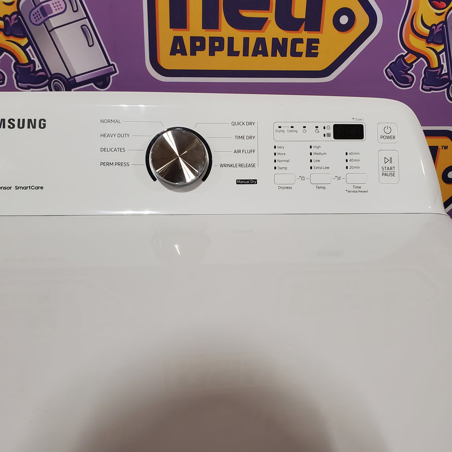 Samsung 7.2 cu. ft. Electric Dryer with Sensor Dry in White DVE45T3200W - Scratch & Dent (Minor)