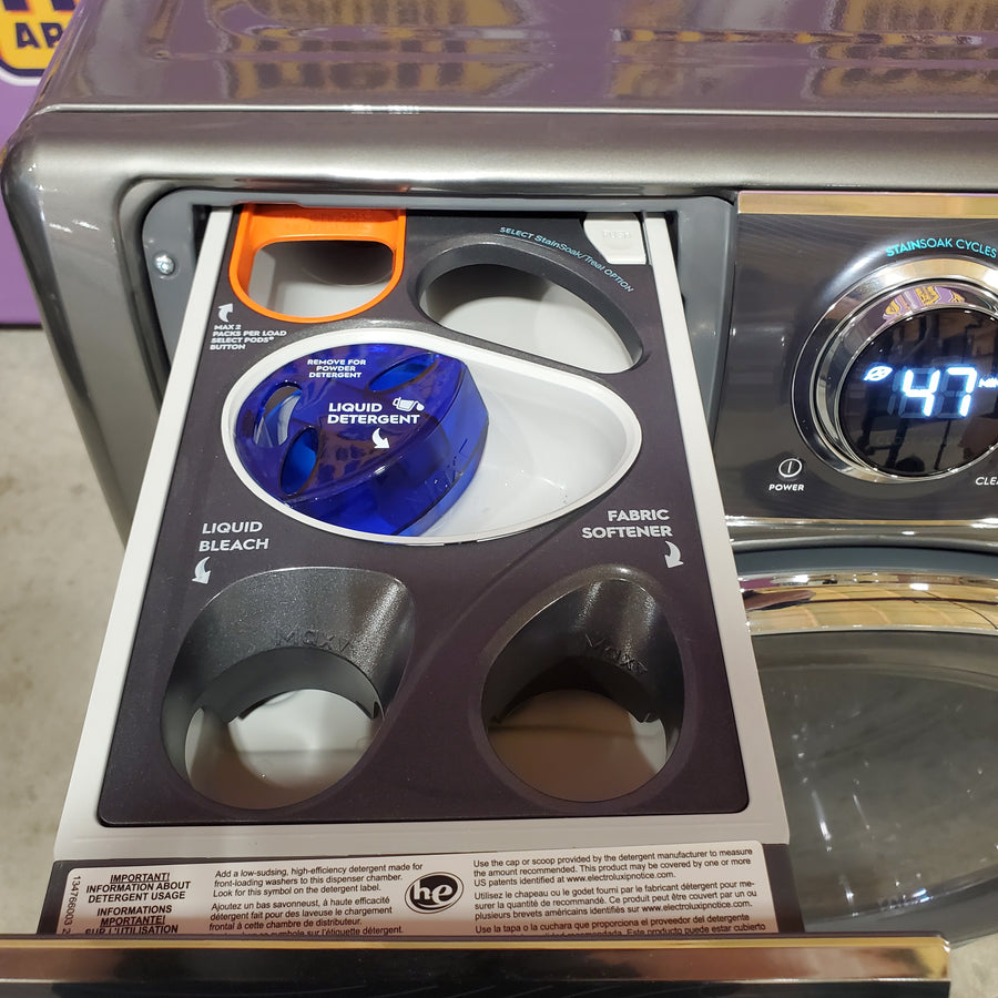 Electrolux Titanium Front Load 600 Series 4.5 Cu. Ft. Washer with Smartboost and Hand Wash Cycle ELFW7637AT - Scratch & Dent (Minor)