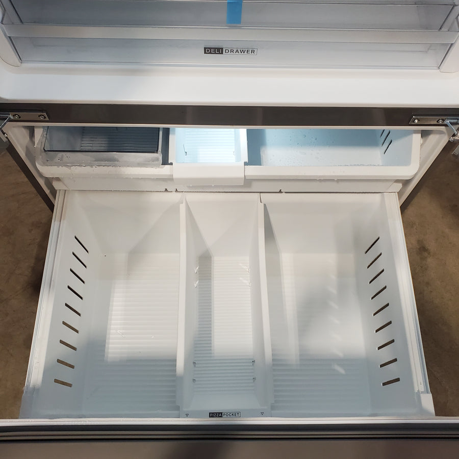 Whirlpool French Door 31 Cu. Ft. Refrigerator with Total Coverage Cooling in Fingerprint Resistant Stainless Steel 22121489 - WRFF3136SZ - Scratch & Dent (Moderate)