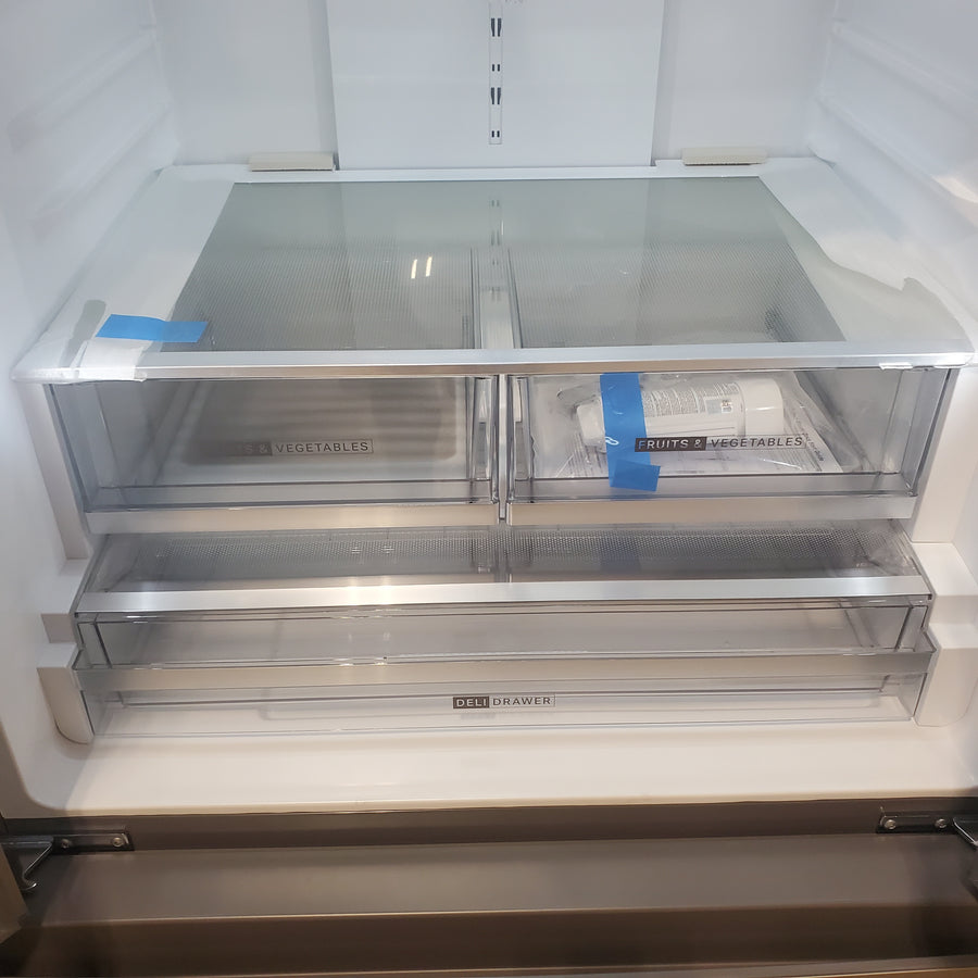 Whirlpool French Door 31 Cu. Ft. Refrigerator with Total Coverage Cooling in Fingerprint Resistant Stainless Steel WRFF3136SZ - Open Box