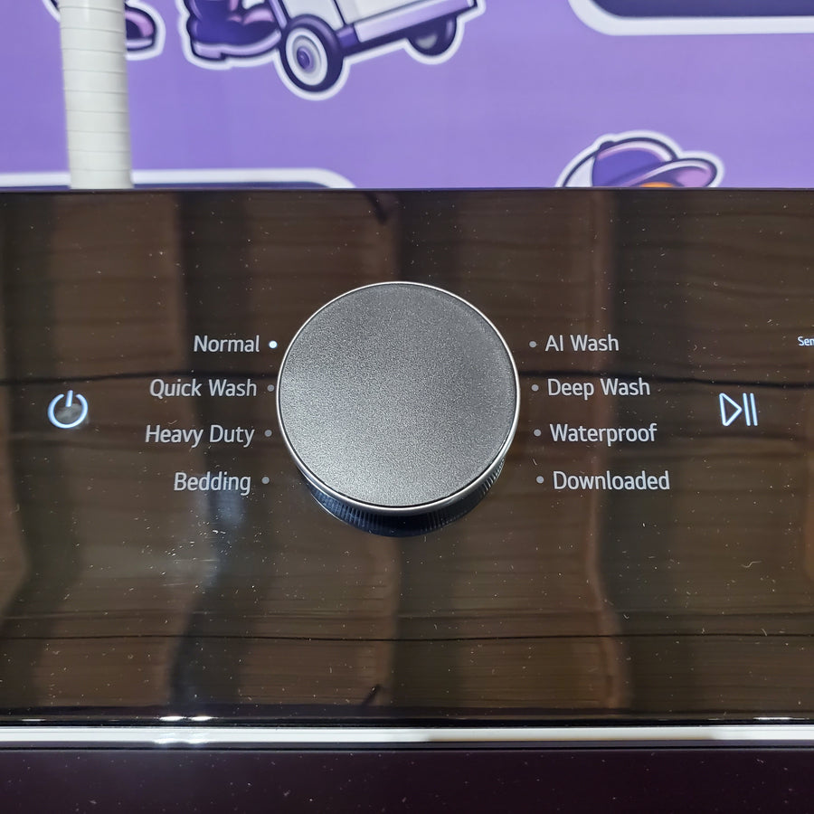 LG 5.5 cu. ft. Mega Capacity Top Load Washer with Impeller in Alpine White WT8400CW - Open Box and LG 7.3 cu. ft. Vented SMART Gas Dryer in White with EasyLoad Door, TurboSteam and Sensor Dry Technology 16269 - DLGX8601WE - Scratch & Dent (Minor)