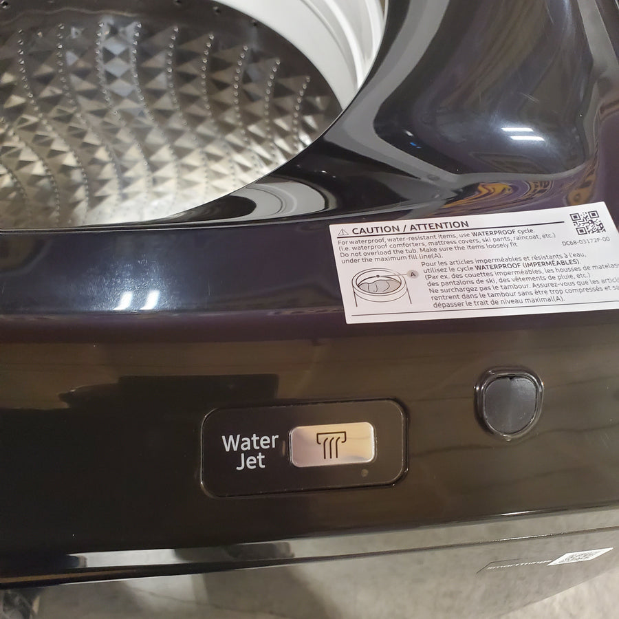 Samsung 4.7 cu. ft. Large Capacity Smart Top Load Washer with Active WaterJet in Brushed Black 22142790 - WA47CG3500AV - Open Box