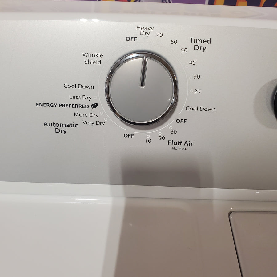 Whirlpool White Electric Extra Large 7.0 Cu. Ft. Dryer with Wrinkle Shield 22421740 - WED4815EW - Scratch & Dent (Minor)