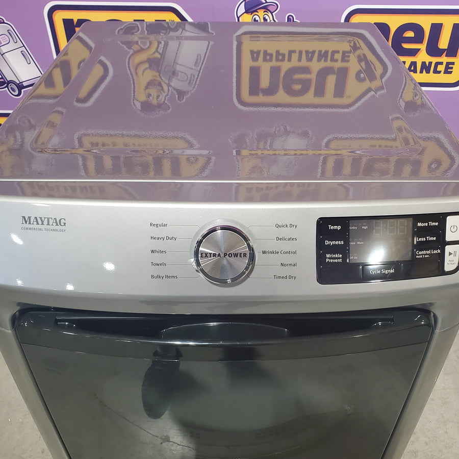 Maytag 4.5-cu ft High Efficiency Stackable Steam Cycle Front-Load Washer MHW5630HC - Open Box and Maytag 7.3-cu ft Stackable Vented ENERGY STAR Electric Dryer MED5630HC - Scratch & Dent (Minor)