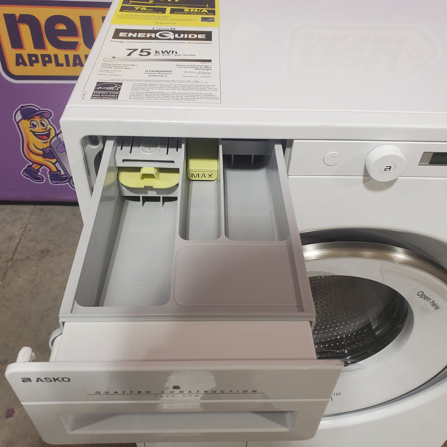Asko Steel Seal™ Washing Machine in White W4114C.W - Scratch & Dent (Minor)