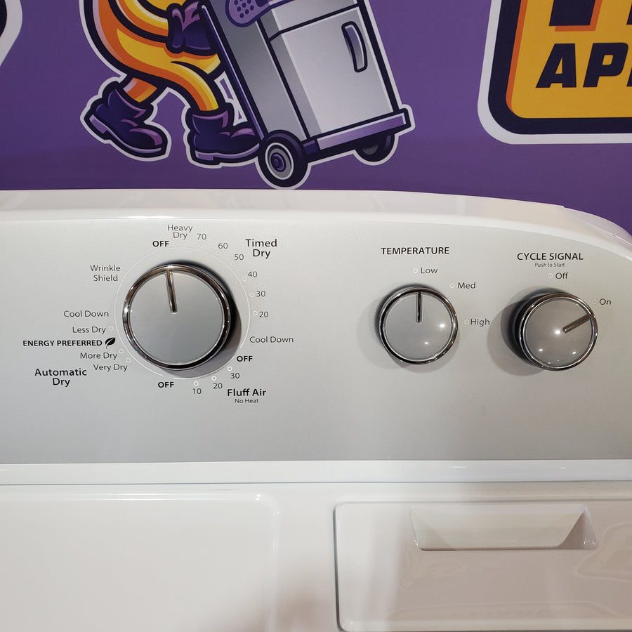Whirlpool White Electric Extra Large 7.0 Cu. Ft. Dryer with Wrinkle Shield WED4815EW - Scratch & Dent (Minor)